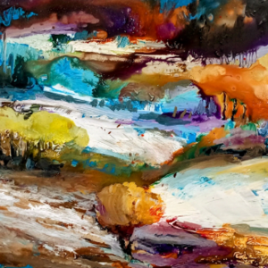 Landscape Painting On Glass