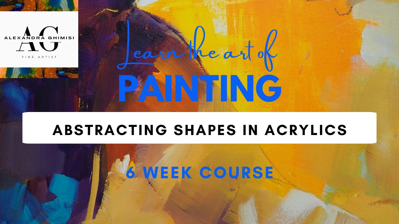 Abstracting shapes in Acrylics
