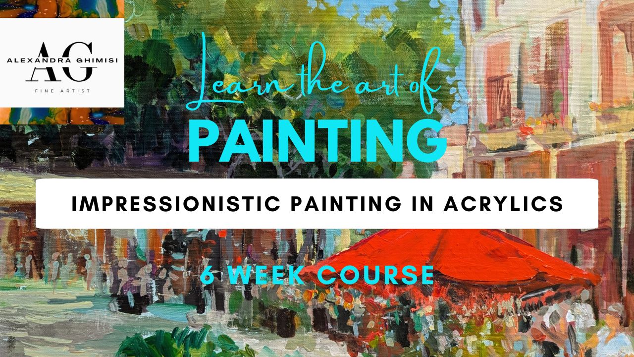 Impressionistic Painting in Acrylics