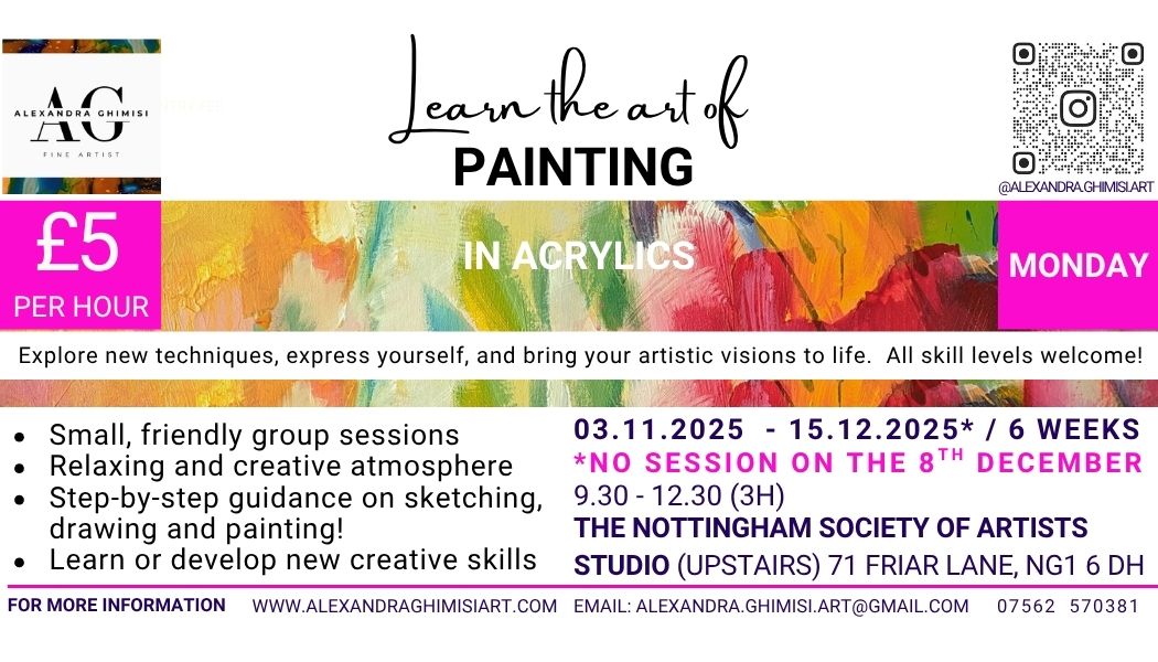 Impressionistic Painting in Acrylics, Nottingham