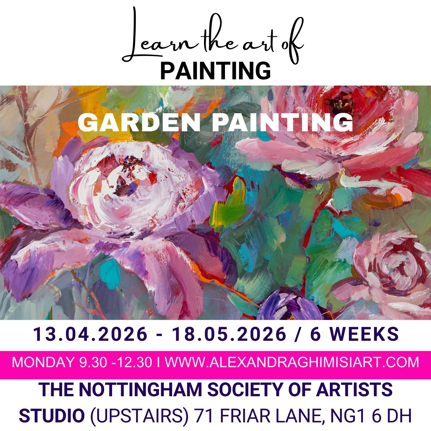 Garden painting in Acrylics