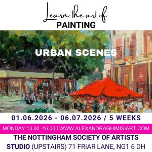 Urban Scenes painting in Acrylic, Nottingham