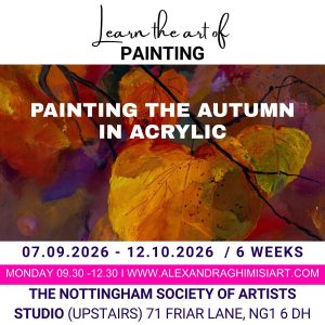 Painting the Autumn in acrylic