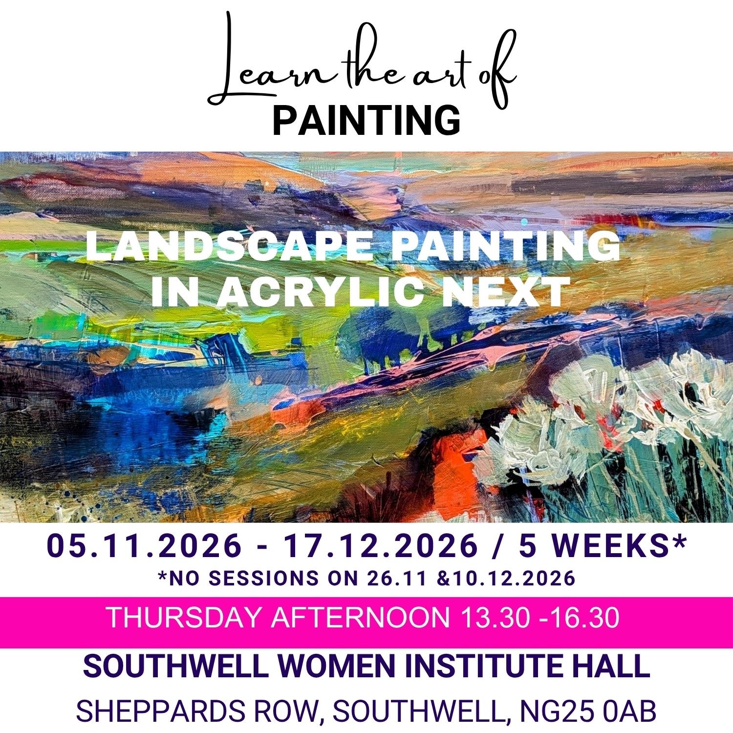 Landscape painting in acrylic_NEXT